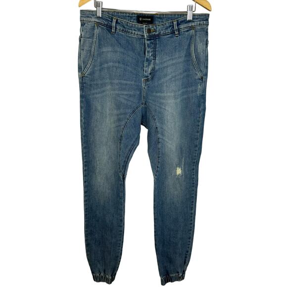 Zanerobe Slingshot Denimo Jogger Pants Tapper Men's 34x34 Stretch Casual - Picture 1 of 11